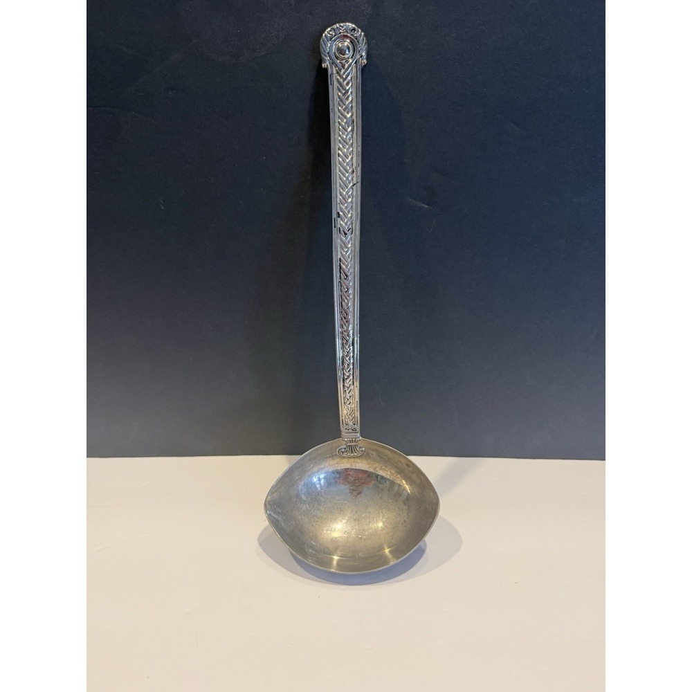 Vintage Godinger Silver Plate Soup Punch Ladle 12.5" Serving Spoon